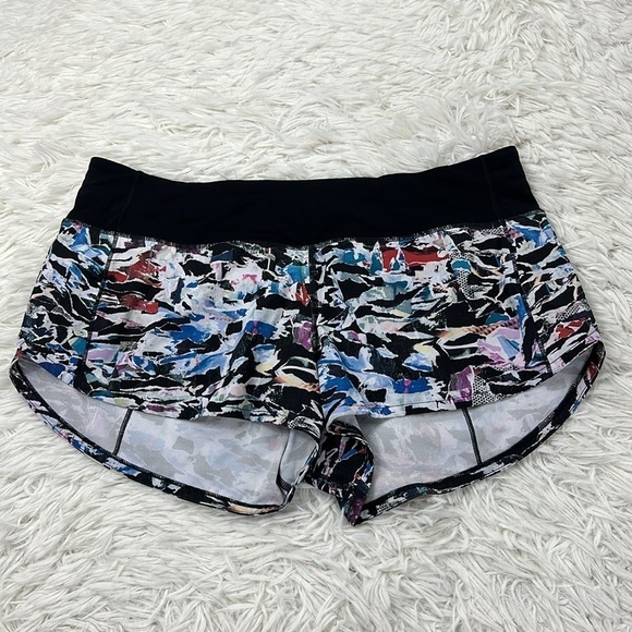 Lululemon Speed Up Short *2.5" Culture Clash Multi Black / Black - Picture 1 of 6